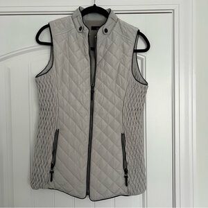 Renuar Light Gray Quilted Vest